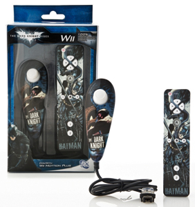 MANDOS WII REMOTE PLUS + NUNCHUK BATMAN